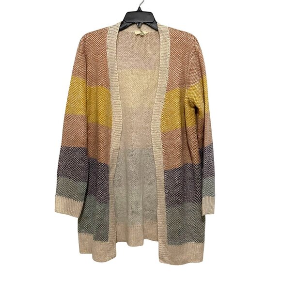 Entro Womens Open Front Cardigan M Mermaidcore California Vibes Beachy Rainbow - Picture 2 of 6